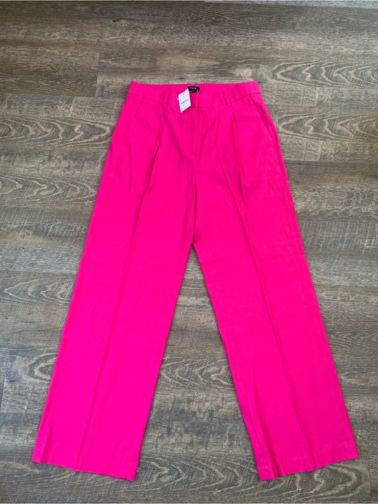 J. Crew Pants - J.Crew Hot Pink Women's Trousers 52%Linen 47% Viscose 1% Elastane
